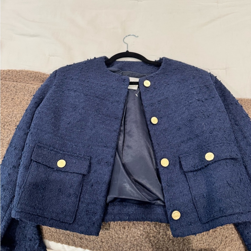 Abercrombie and Fitch women’s jacket Navy Blue
